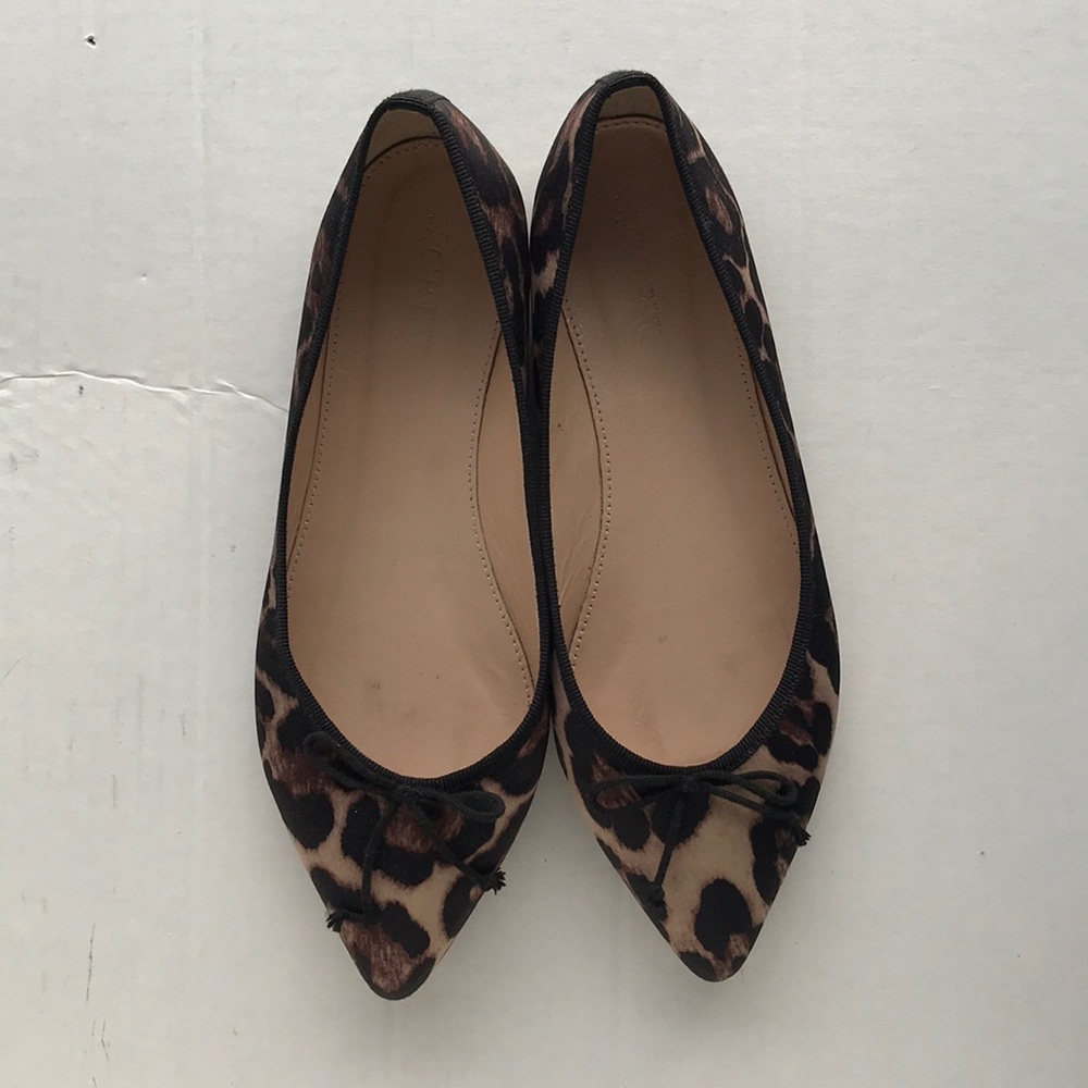 J.Crew Gemma Leopard Print Ballet Flats
